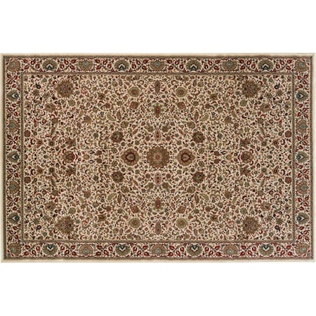 Sphinx By Oriental Weavers Area Rugs, Ariana 172W3 5X8 Rectangle - Ivory/ Green-Polypropylene A172W3160235ST